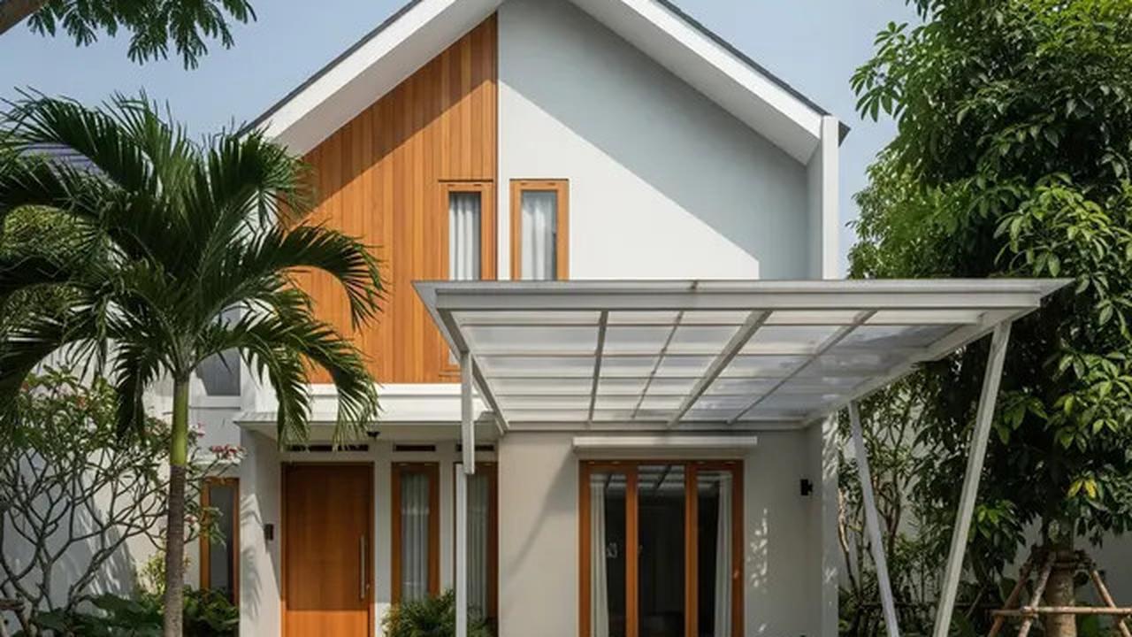 9 Model Rumah Atap Pelana Minimalis dengan Carport Baja Ringan, Makin Diminati