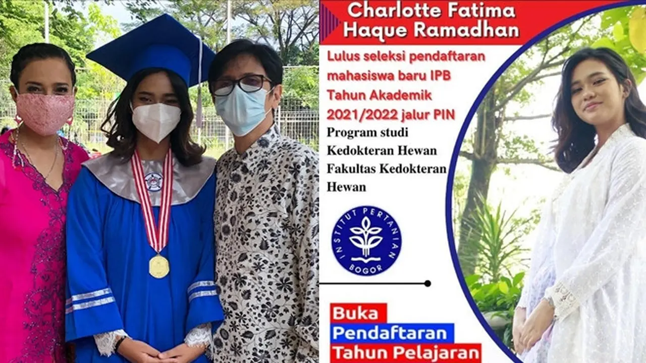 6 Potret Charlotte Ramadhan, Putri Shahnaz Haque yang Lolos Jalur Prestasi IPB