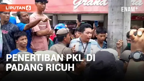 VIDEO: Pedagang Kejar Omset, Penertiban PKL di Padang Ricuh