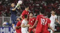 Timnas Indonesia U-20 saat bersua Yaman pada Kualifikasi Piala Asia U-20 hari Minggu (29/09/2024). (Muhammad Iqbal Ichsan/Bola.com)