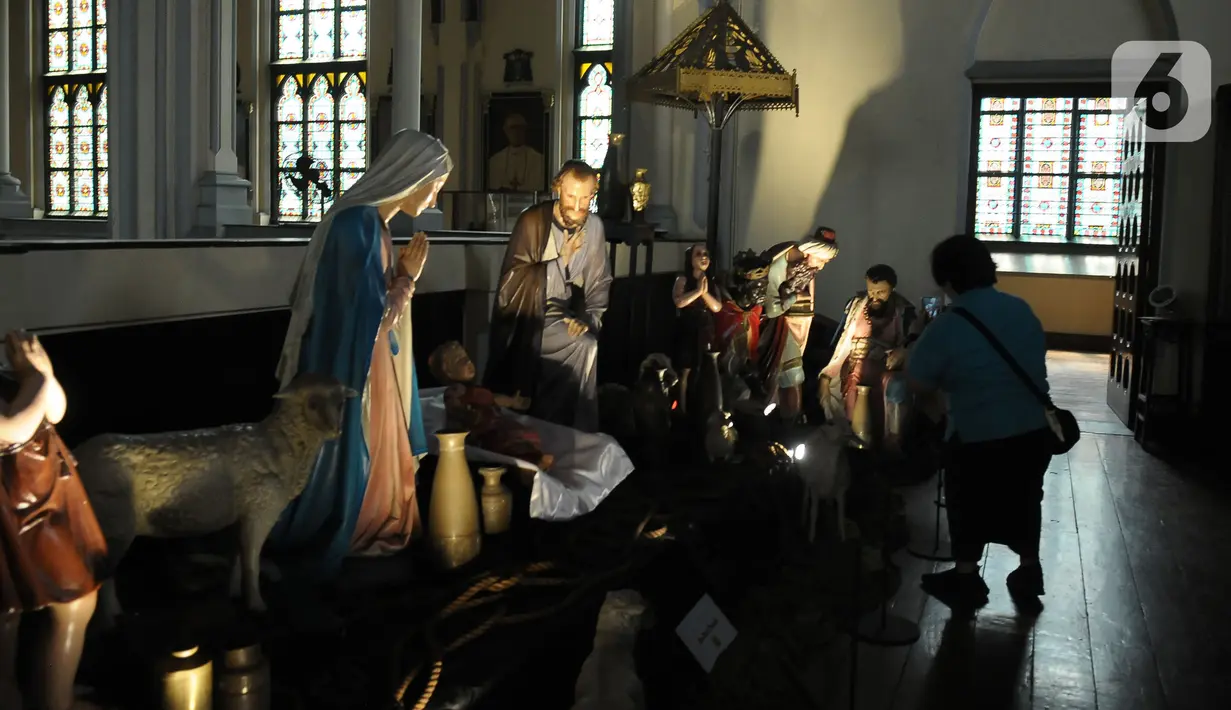 Kunjungan Mezzanine kisah kelahiran Yesus dibuka setiap hari kerja jam 10.00 - 12.00 WIB dan 13.00 - 15.00 WIB dibuka dari 18 hingga 22 Desember 2023. (merdeka.com/Imam Buhori)