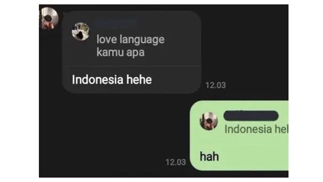6 Balasan Chat saat Ditanya Bahasa Cinta Ini Kocak, Bikin Senyum Tipis