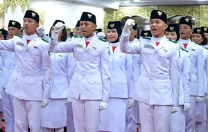 Siapa Pembawa Baki Bendera Paskibraka di Upacara Kemerdekaan 17 Agustus 1945 HUT RI Ke-81