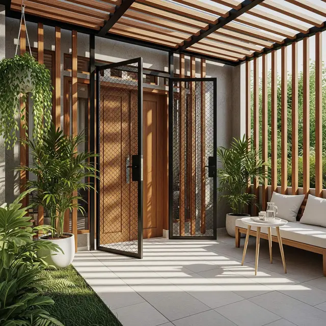 Model Teras Rumah Ala Tropical Anti Ular