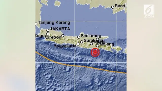 Gempa 5,2 SR mengguncang Malang, Jawa Timur. Gempa tersebut terjadi pada pukul 13.09 WIB
