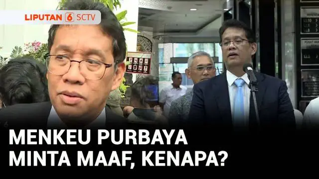 VIDEO: Menkeu Purbaya Minta Maaf Sebut Tuntutan 17+8, Suara Sebagian Kecil Rakyat?