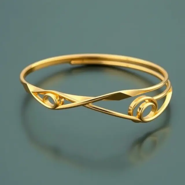 Model Gelang Emas Bangle Mewah