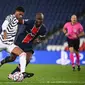 Proses gol striker Manchester United, Marcus Rashford ke gawang PSG. Setan Merah menang 2-1 pada matchday 1 Liga Champions, Rabu (21/10/2020) dini hari WIB.  (FRANCK FIFE / AFP)