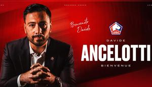 Putra Carlo Ancelotti, Davide Ancelotti, menjadi pelatih Calvin Verdonk di Lille. (Dok. losc.fr)