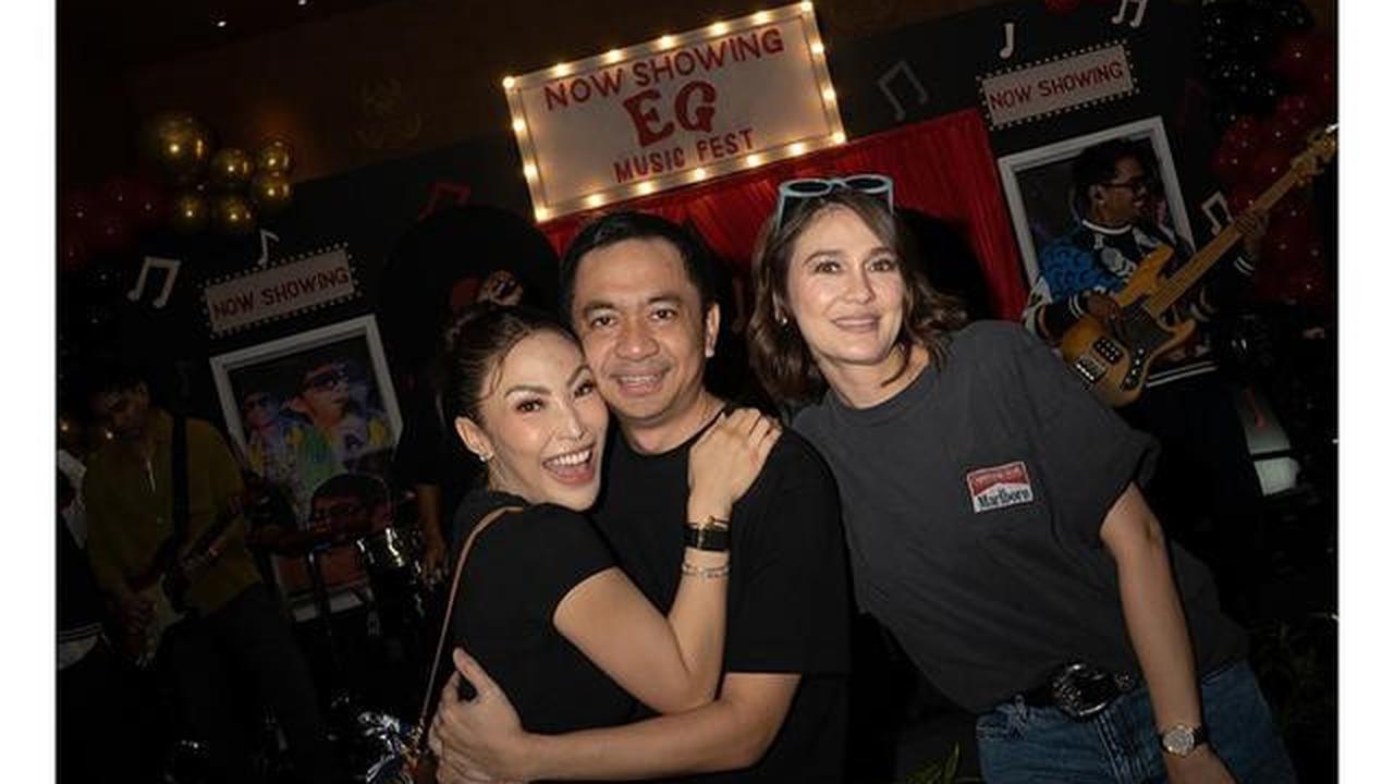 8 Potret Artis di Ultah Suami Ayu Dewi, Tampil Stylish Bertema 'Music Fest'