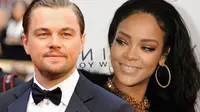 Rihanna dan Leonardo DiCaprio belakangan dikabarkan menjalin hubungan. (foto: OK Magazine)