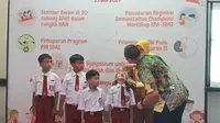 Perayaan Hari Anak Nasional 2024 oleh IDAI dengan mengangkat tema 'Lingkungan Sekolah, Internet Sehat Serta Vaksinasi Lengkap untuk Anak Cerdas menuju Indonesia Emas'