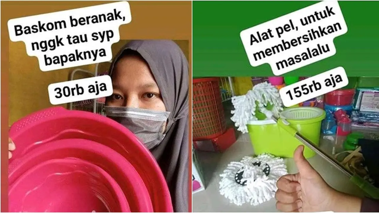 7 Potret Netizen Jual Alat Rumah Tangga Ini Kocak, Punya Gelar S3 Marketing