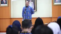 Kepala BSKDN Yusharto Huntoyungo saat acara halalbihalal BSKDN. (Istimewa)