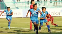 Duel PSCS vs Persibangga di Stadion Wijayakusuma, Cilacap, dalam lanjutan Liga 2 2017, Rabu (17/5/2017). (Bola.com/Robby Firly)