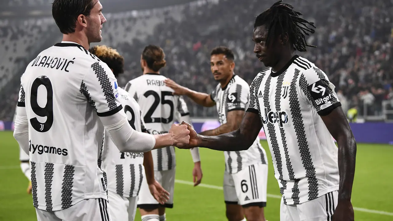 Selebrasi pemain Juventus saat menghajar Empoli di Liga Italia 2022/2023