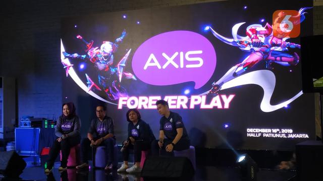 Konferensi Pers AXIS Mobile Gaming di Hallf Patiunus, Jakarta, Senin (16/12/2019).