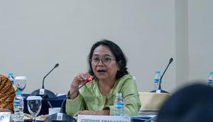 Anggota Komisi C DPRD DKI Jakarta dari Fraksi PSI, Josephine Simanjuntak memutuskan untuk walkout dari Rapat Paripurna DPRD Provinsi DKI Jakarta untuk laporan Badan Anggaran (Banggar) terhadap Rancangan Anggaran Pendapatan dan Belanja Daerah (RAPBD) Tahun Anggaran 2026. (Istimewa)