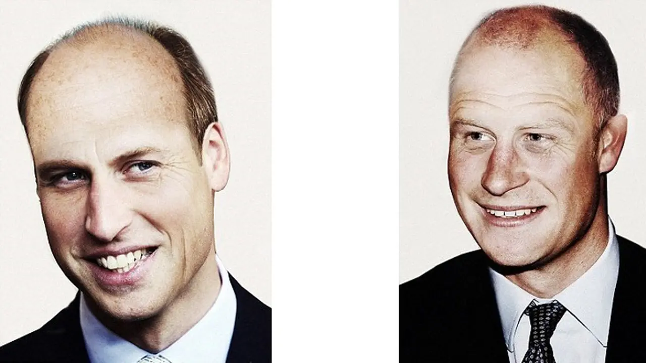 Bald Prince William & Harry at 50yo 0714 2