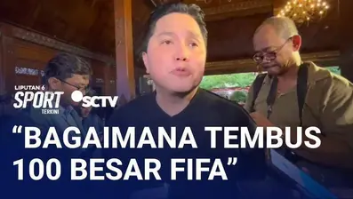 PSSI belum memberikan target pasti bagi Timnas Indonesia di ajang Piala Asia 2027 mendatang. 

Saat ditanya hal tersebut, Ketua Umum PSSI Erick Thohir menjawab bahwa fokus saat ini adalah bagaimana bisa menembus rangking 100 besar FIFA. Agenda FIFA M...