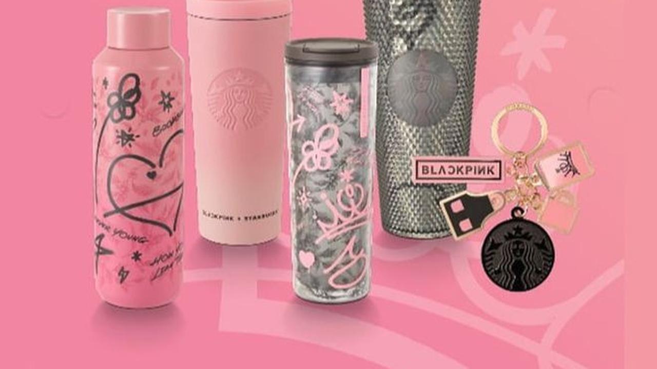 Kolaborasi Starbucks x Blackpink kali ini membawa sembilan merchandise, terdiri dari delapan tumbler dan satu keychain.