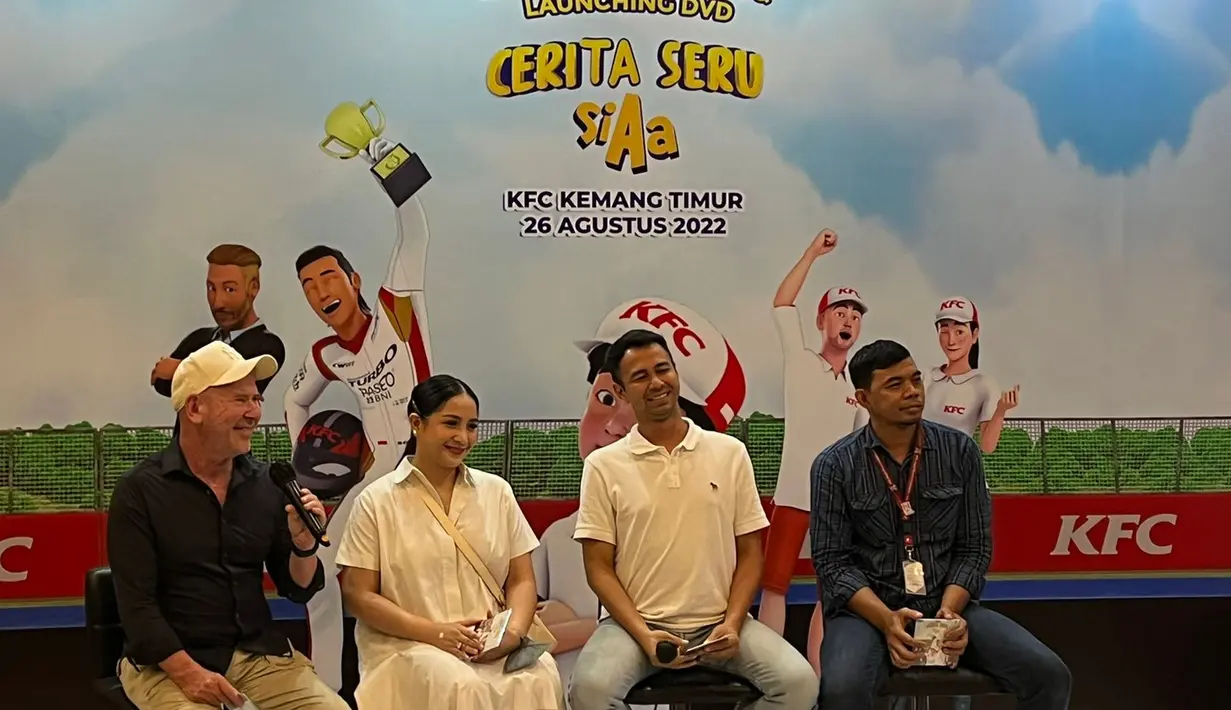 Raffi Ahmad dan Nagita Slavina  mempersembahkan koleksi DVD Animasi Rafathar Malik Ahmad.
