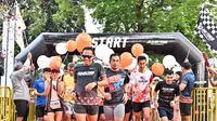 Sebanyak hampir 500 pelari dari berbagai profesi dan latar belakang ambil bagian dalam ajang Jelajah Timur Fun Run 2022, yang mengambil start di Senayan Park, Jakarta, Minggu (18/9/2022). (Plan Indonesia)