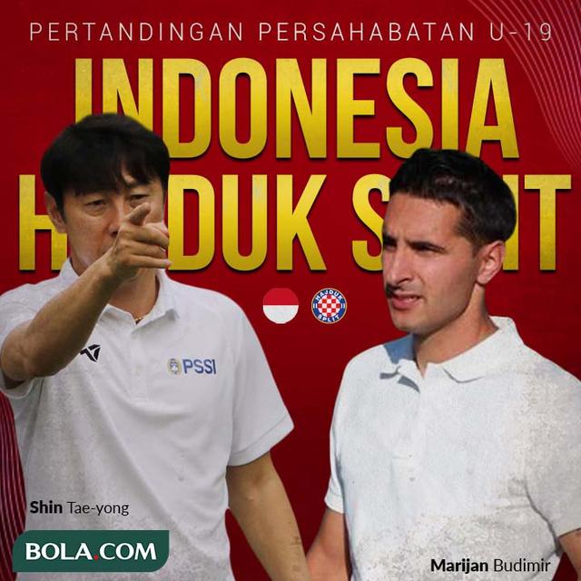 Timnas Indonesia - Timnas Indonesia U-19 Vs Hajduk Split U-19 - Head to Head Pelatih