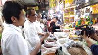KPPU Kanwil I Medan bersama TPID Sumut inspeksi mendadak ke Pasar Tradisional Petisah, Kota Medan, Senin (30/1/2023) (Istimewa)
