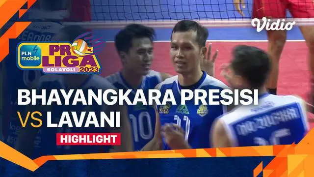 Berita video highlights laga pekan ketiga putaran pertama PLN Mobile Proliga 2023 kategori putra antara Jakarta Bhayangkara Presisi melawan Jakarta LavAni Allo Bank, Sabtu (21/1/2023) siang hari WIB.