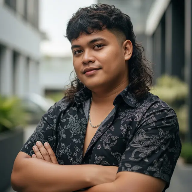 Model Rambut Panjang Pria Gemuk yang Stylish