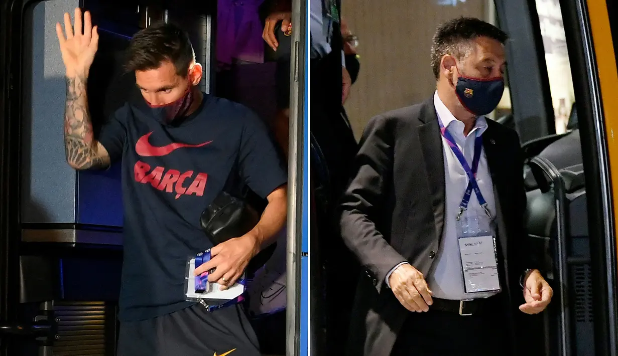 Pertikaian dengan Lionel Messi. Messi berniat hengkang dari Barcelona usai musim 2019/2020 akibat hancur leburnya Barcelona di level domestik maupun Eropa. Bartomeu menahannya dan menantang lewat jalur hukum. Messi pun bertahan karena rasa cintanya pada klub. (AFP/Lluis Gene)