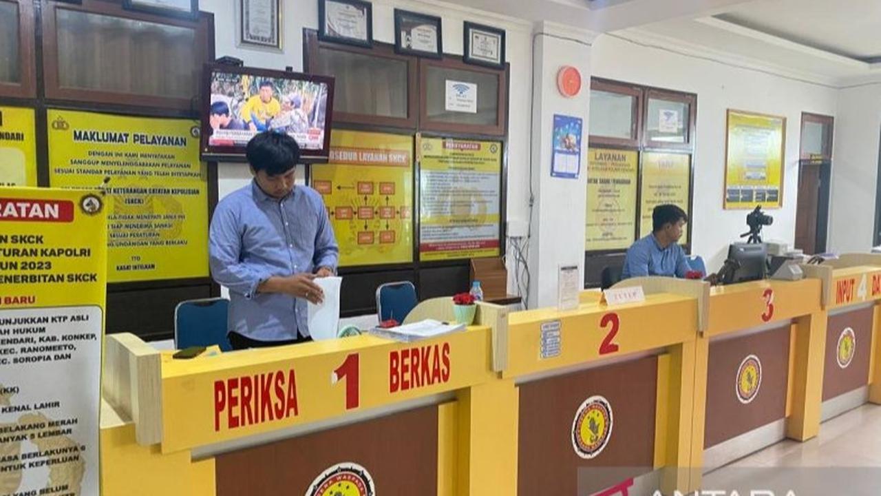 Polresta Kendari Terbitkan 14.866 SKCK Sepanjang 2024