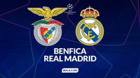 Benfica vs Real Madrid di Liga Champions. (Bola.com/Gregah Nurikhsani)