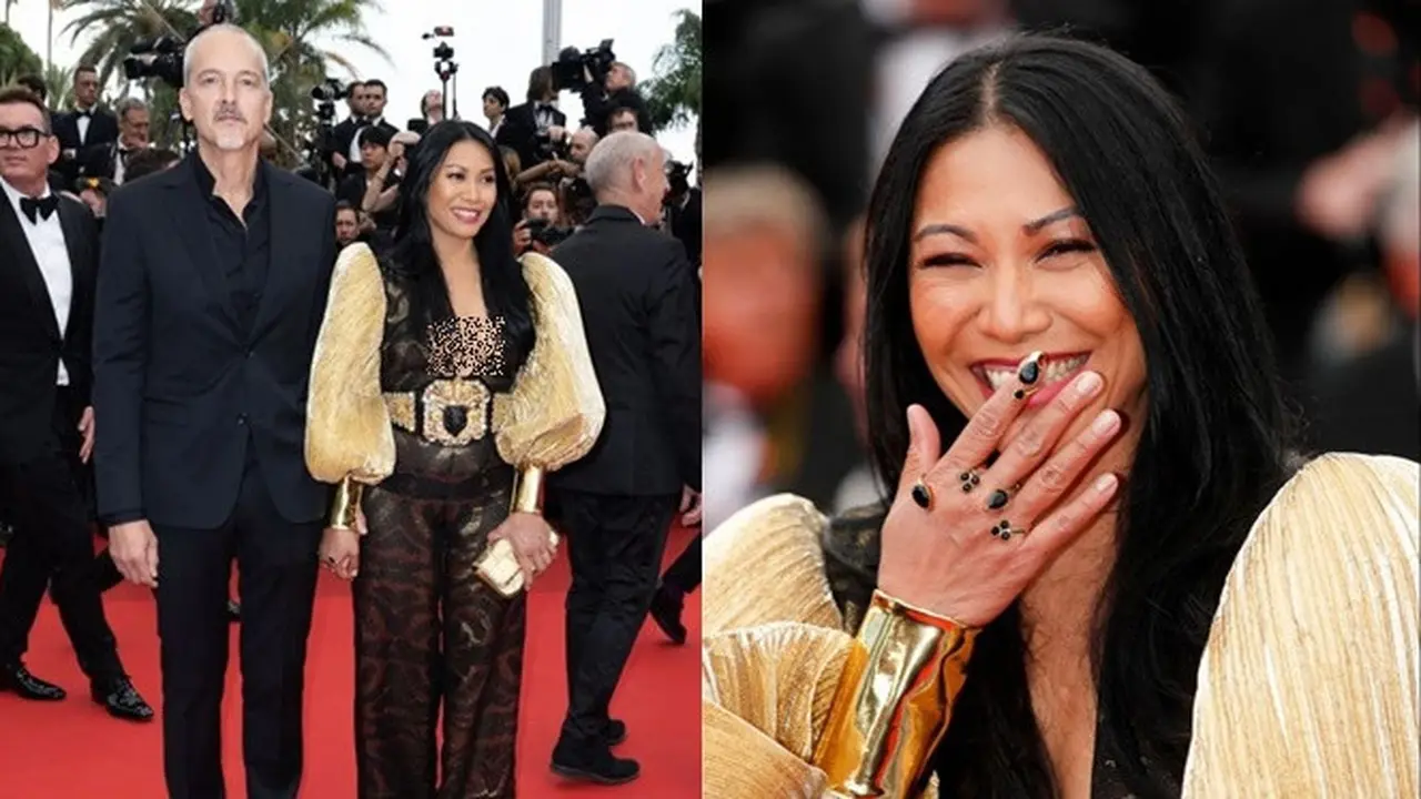 6 Potret Anggun C Sasmi di Red Carpet Festival Film Cannes 2022, Serasi Bareng Suami