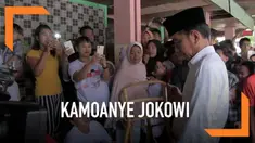 Saat kampanye di Cirebon, Jokowi berjanji akan membantu mencarikan solusi untuk kesulitan yang dialami para pengrajin rotan.