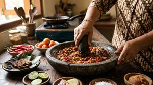 6 Cara Membuat Sambal Terasi dengan Cobek agar Aromanya Lebih Keluar, Begini Tekniknya