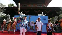 Ketua Umum Inapgoc, Raja Sapta Oktohari saat pawai obor Asian Para Games 2018 di Bali. (Inapgoc)