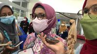 Direktur Utama Rumah Sakit Umum Pusat Nasional Dr. Cipto Mangunkusumo atau RSCM Lies Dina Liastuti soal monkeypox, Jumat (5/8/2022). (Foto: Ade Nasihudin/Liputan6.com).