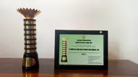 Penghargaan Industri Hijau Level 5 atau tertinggi dari Kementrian Lingkungan Hidup. (foto : liputan6.com/dok.sido muncul)