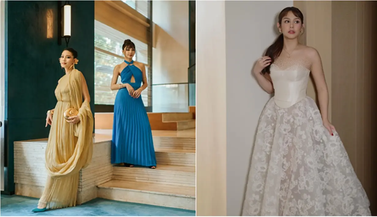 Vanesha Prescilla menambah daftar artis Indonesia yang hadir di gala premiere serial The White Lotus 3 di Thailand. Pemeran Milea itu tampil menawan kenakan dress putih. Sementara itu, Patricia dan Regina kompak hadir bersama dengan penampilan yang begitu elegan. (Liputan6.com/IG/@reginaaphx/@vaneshaass)