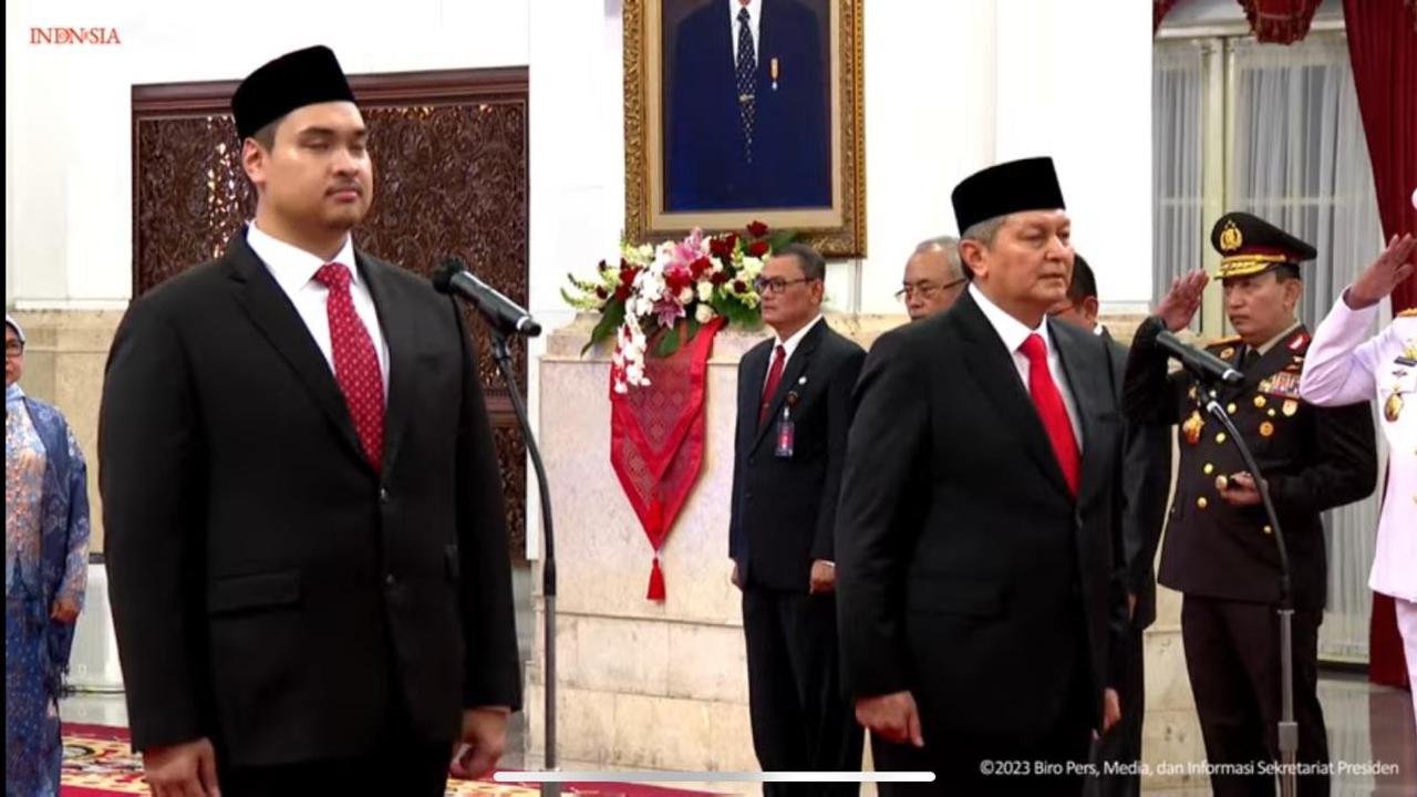 Presiden Jokowi Resmi Melantik Dito Ariotedjo Sebagai Menpora Menggantikan Zainudin Amali