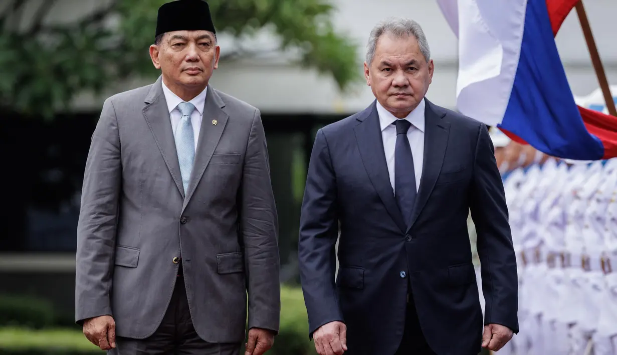 Sergei Shoigu dijadwalkan membahas berbagai isu penting dalam hubungan bilateral antara Rusia dengan Indonesia. (Yasuyoshi Chiba/AFP)