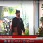 Presiden Jokowi mengenakan baju adat Badui di Sidang Tahunan MPR 2021. (Istimewa)