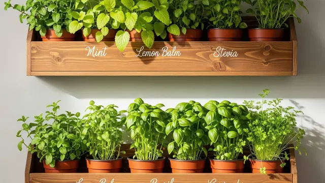 Kebun Sayur dan Herbal Pakai Rak Susun Dinding Rumah