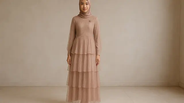 Model Gamis Payet Mewah/Ilustrasi gambar oleh AI