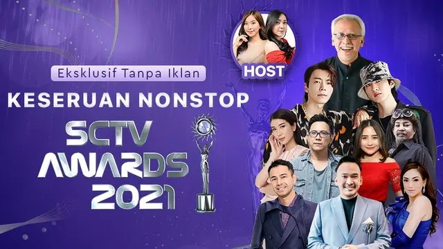 SCTV Awards 2021 di Vidio