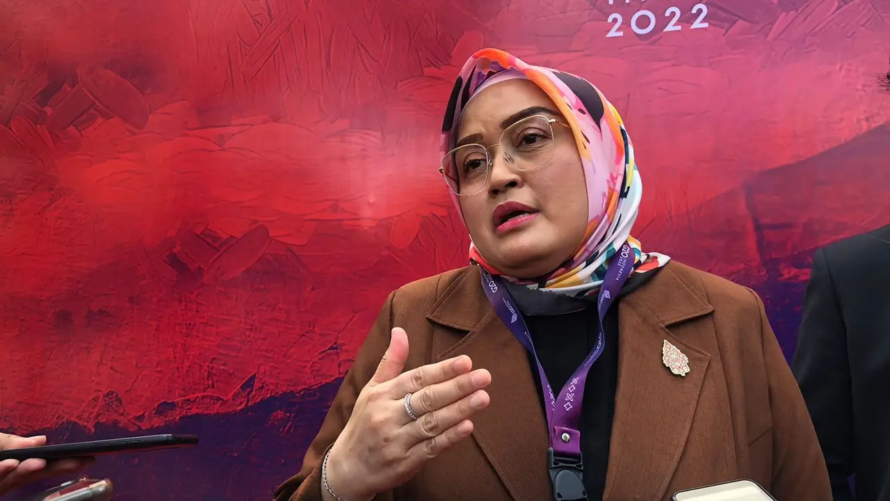 Direktur Jenderal Pembinaan Hubungan Industrial dan Jaminan Sosial Tenaga Kerja Kementerian Ketenagakerjaan Indah Anggoro Putri.
