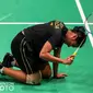 Tunggal putri Indonesia Ester Nurumi Tri Wardoyo dalam laga melawan Thailand pada perempat final Piala Uber 2020 di Ceres Arena, Aarhus, Denmark, Jumat (15/10/2021) dini hari WIB. Indonesia kalah 2-3. (foto: BWF-Limited Access)