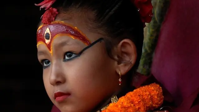 'Dewi' cilik Nepal. (AFP)